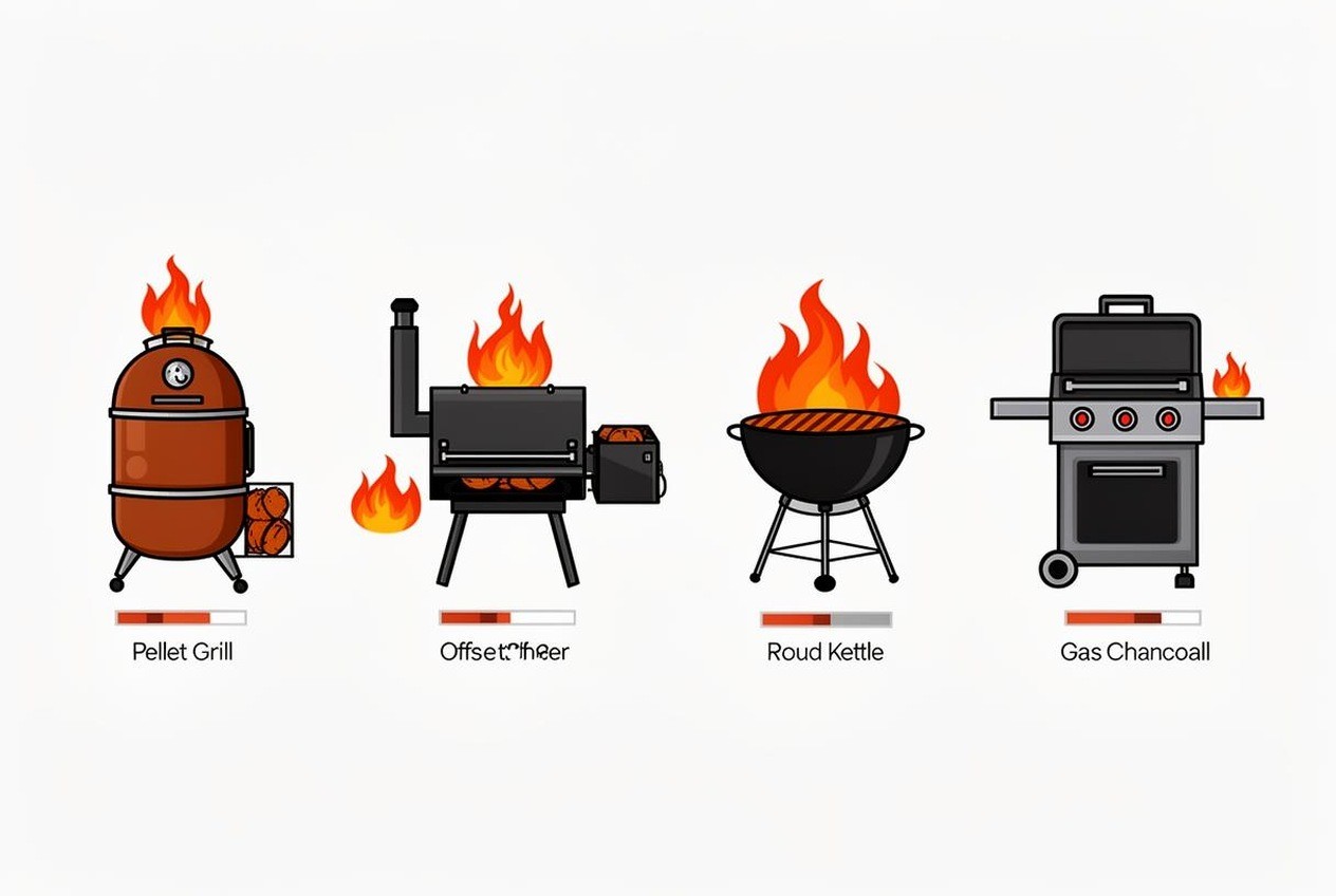 Four cookers compared by effort and temperature steadiness